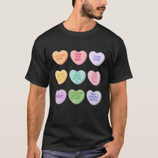 Funny Teacher Valentinstag Conversation Heart Sc T-Shirt