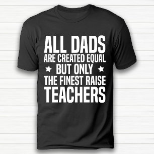 Funny Teacher Vater oder Opa Happy Birthday Black T-Shirt