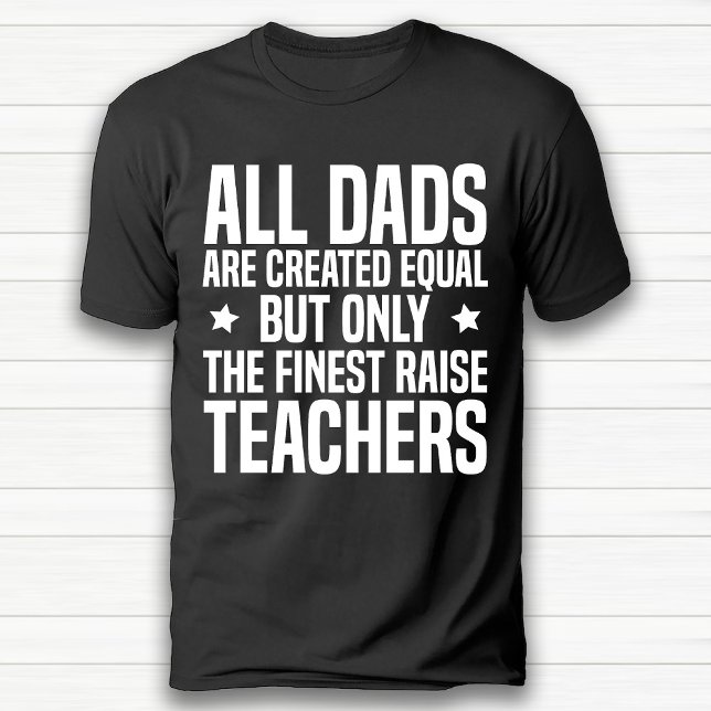 Funny Teacher Vater oder Opa Happy Birthday Black T-Shirt (Funny Teacher Dad or Grandpa Happy Birthday Black T-Shirt)