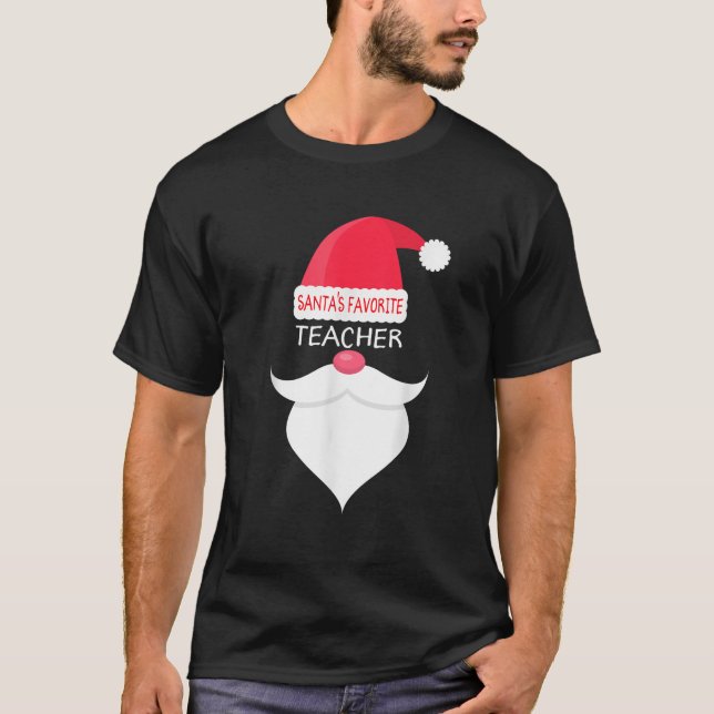 Funny Teacher Weihnachtsgeschenk Weihnachtsmann's  T-Shirt (Vorderseite)