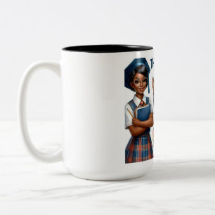 Funny Teacher Zweifarbige Tasse