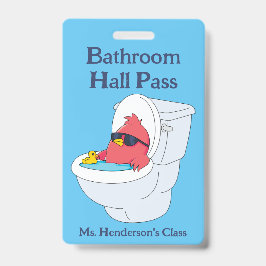 Funny Teachers School Bad Hall Pass Abzeichen Ausweis