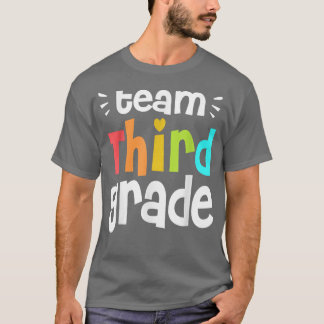Funny Team Dritter Grad 3. Klasse Zurück zur Schul T-Shirt