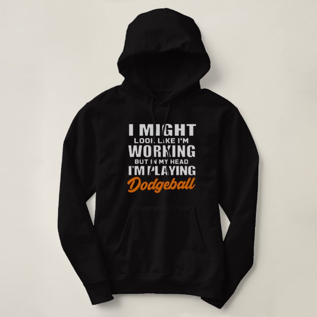 Funny Team Sports Gagball Dodgeball Hoodie (Design vorne)