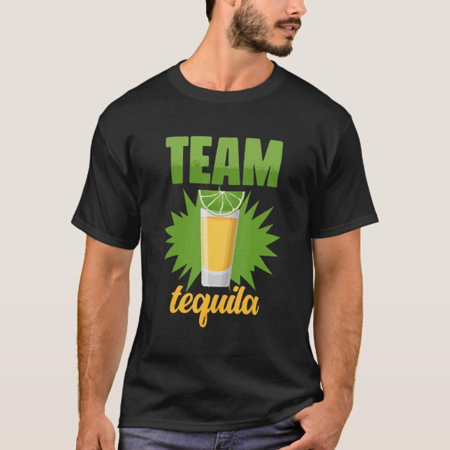 Funny Team Tequila mit Green Limon Salt Group Kost T-Shirt (Vorderseite)