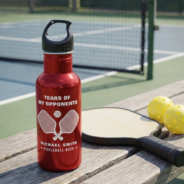 Funny Tears of My Pickleball Opponents Edelstahlflasche (Von Creator hochgeladen)