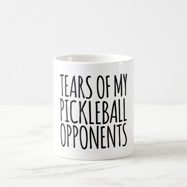 Funny Tears Of My Pickleball Opponents Kaffeetasse (Mittel)