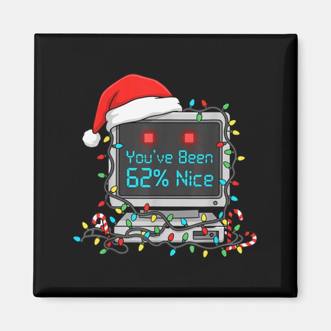 Funny Tech Christmas Geek Ai Holiday Humor Nerd Sh Magnet (Vorne)