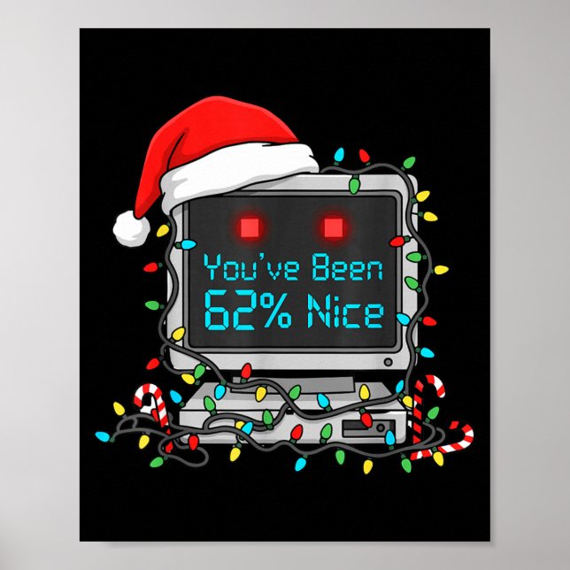 Funny Tech Christmas Geek Ai Holiday Humor Nerd Sh Poster (Vorne)