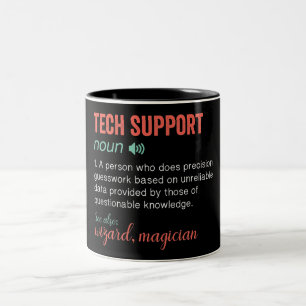 Funny Tech Support Zwei-Tone-Kaffee-Tasse Zweifarbige Tasse