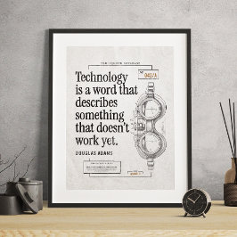 Funny Tech Zitat zum Zeichn von Patenten für Geeks Poster