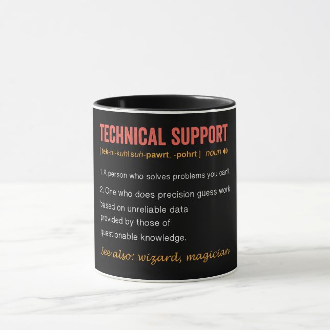 Funny Technical Definition Tasse (Zentrum)