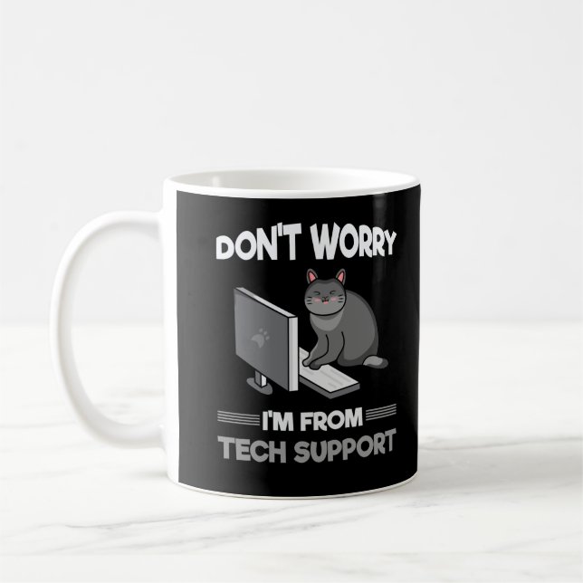 Funny Technical support Chat Lover Computer Scienc Kaffeetasse (Links)