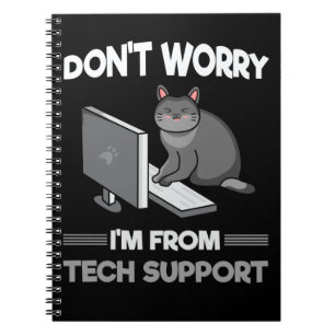 Funny Technical support Chat Lover Computer Scienc Notizblock