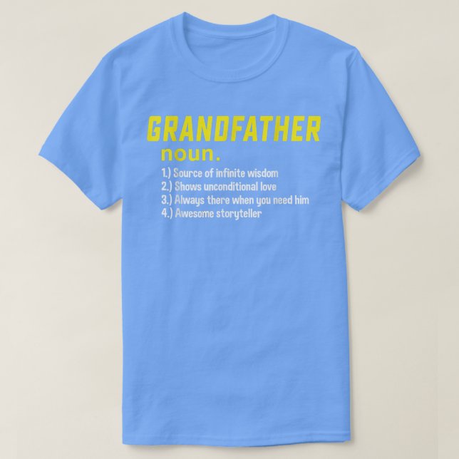 Funny Tee For Grandfather Definition Awesome Legen (Design vorne)