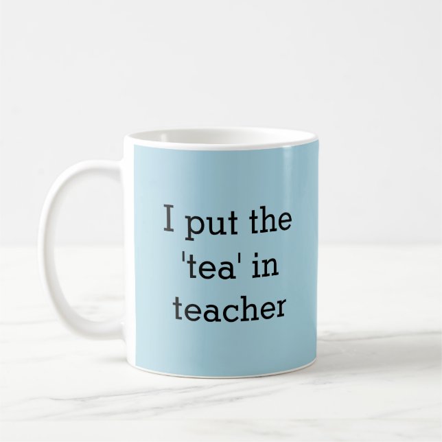 Funny Tee Lover Teacher Spaß Novelty Staffroom Kaffeetasse (Links)