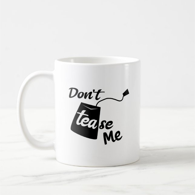 Funny Tee Tease Slogan Gemütliche Getränke Kaffeetasse (Links)