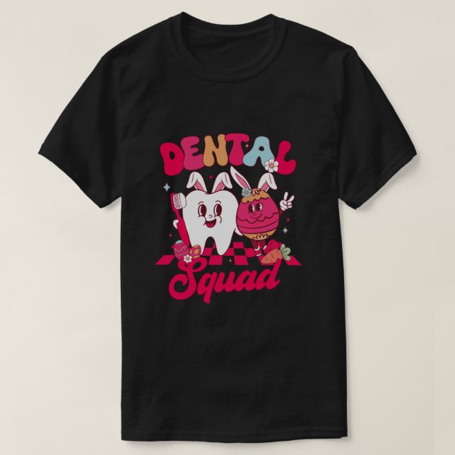 Funny Teeth Dental Squad Dentist Zahnarzt Happy Oa T-Shirt (Design vorne)