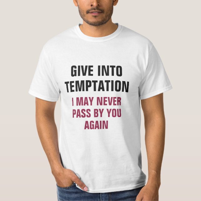Funny Temptation individuelle Name T-Shirt (Vorderseite)