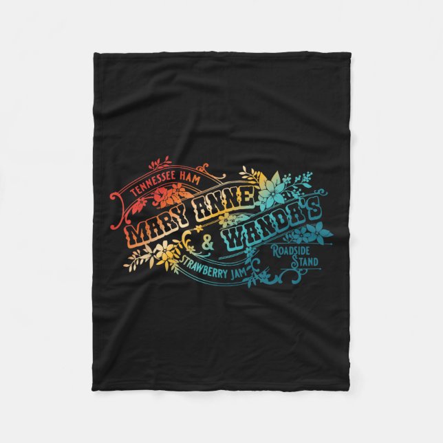 Funny Tennessee-ham Mary Anne &amp; Wandas Strawbe Fleecedecke (Vorderseite)