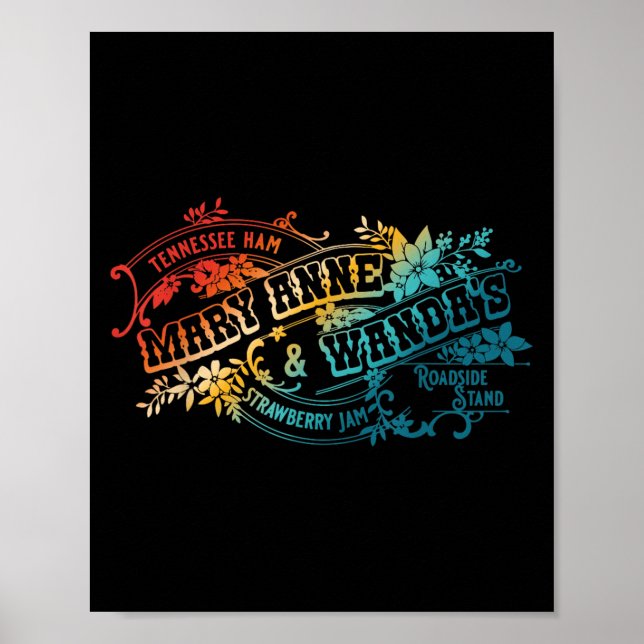 Funny Tennessee-ham Mary Anne &amp; Wandas Strawbe Poster (Vorne)