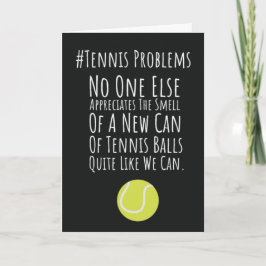 Funny Tennis Cards für Spaß am Spielplatz Karte