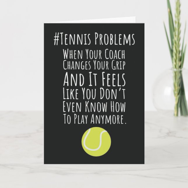 Funny Tennis Coach Cards Rekrutierungsteam Karte (Vorderseite)