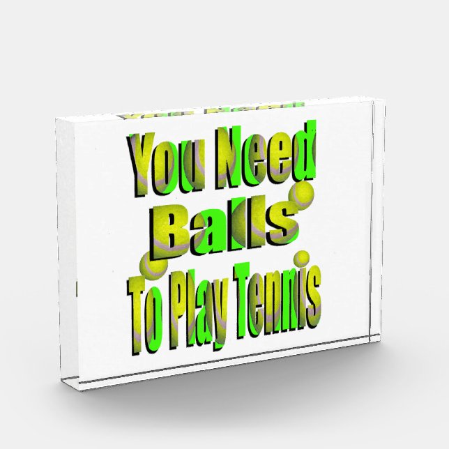 Funny Tennis, du brauchst Ball, Fotoblock (Links)