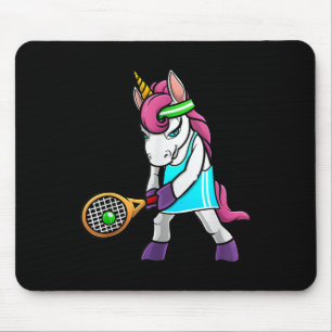 Funny Tennis Gift für Girls - Unicorns Mousepad