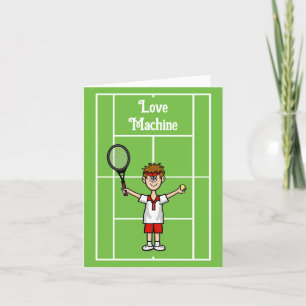 Funny Tennis Liebe Angelo Delea Karte