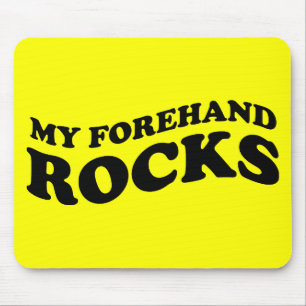 Funny Tennis Mousepad: Meine Vorhand-Steine Mousepad