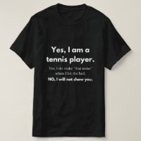 Funny Tennis Noise Exhale Sound Spaß Typografie