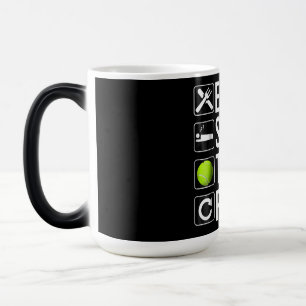 Funny Tennis Player Geschenk - Mittagessen Tennis Verwandlungstasse