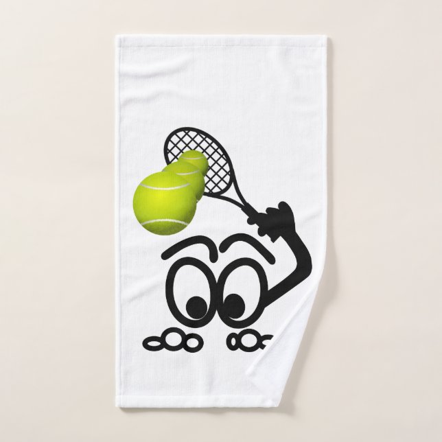 Funny Tennis Player Handtuch (Handtuch)