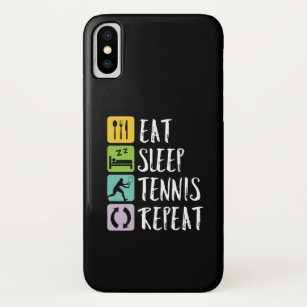 Funny Tennis Sports essen Sleep Tennis wiederholen Case-Mate iPhone Hülle