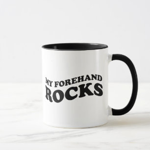Funny Tennis Tasse: Meine Vorhand-Steine Tasse