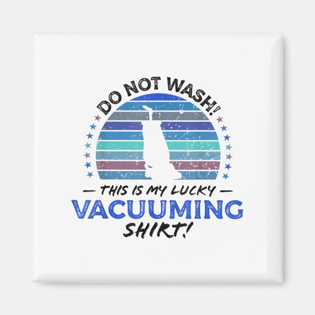 Funny Teppich Vakuum Cleaner Zitat Retro Toy 80er  Magnet (Vorne)