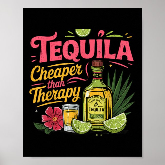 Funny Tequila Drinking Cinco De Mayo Mexikanisches Poster (Vorne)
