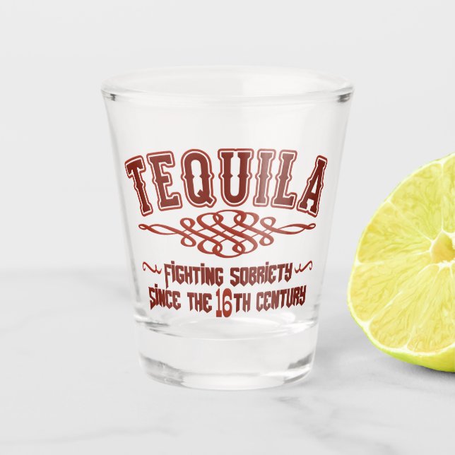 Funny TEQUILA Shot Glass Schnapsglas (Vorderseite)