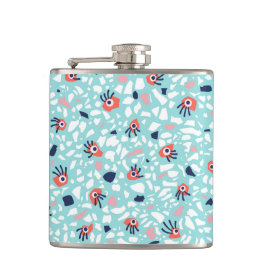 Funny Terrazzo Pattern Kinder Flachmann