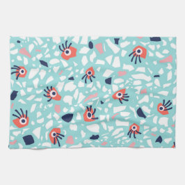 Funny Terrazzo Pattern Kinder Geschirrtuch