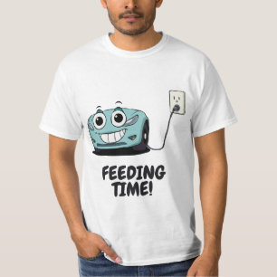 Funny Tesla Charging - Fütternd Zeit T-Shirt