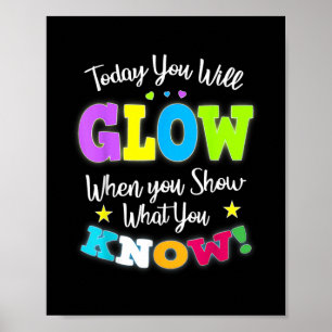 Funny Test Day Mode on Teacher Testideen Poster