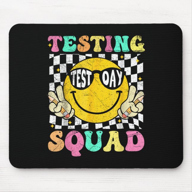 Funny Test Day Motivierend Teacher Student Testin Mousepad (Vorne)