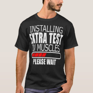 Funny Test Testosteron Therapie TRT Gym Bodybuildi T-Shirt