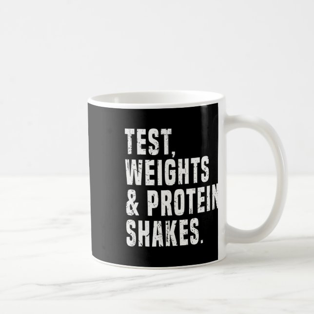 Funny Testosteron Test Steroid Spaß Bodybuilding Kaffeetasse (Rechts)
