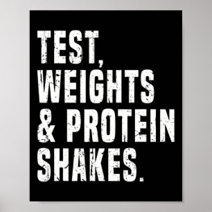 Funny Testosteron Test Steroid Spaß Bodybuilding Poster
