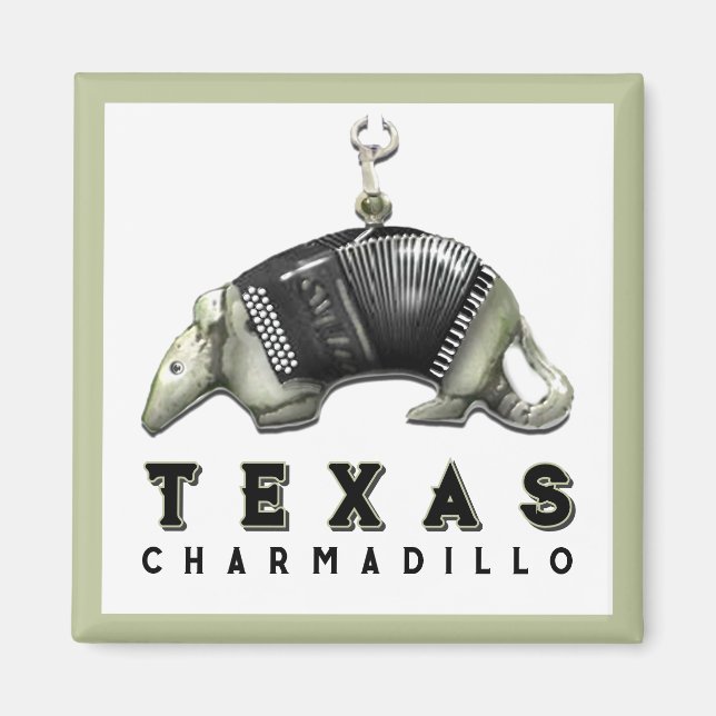 Funny Texas Armadillo Magnet (Vorne)