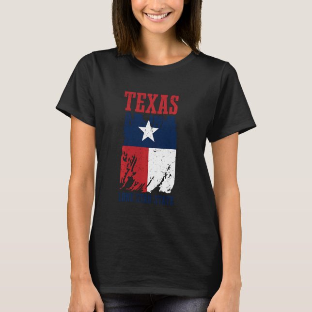 Funny Texas Lone Star Staat T-Shirt (Vorderseite)