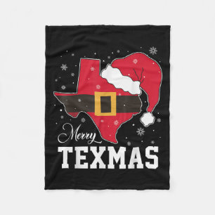Funny Texas Merry Texmas Weihnachts-Staat Weihnach Fleecedecke